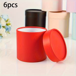 TEMU 6pcs/set 종이 꽃束 포장 상자, 둥근 작은 안아 바구니 디자인, 창의적인 DIY 선물 상자, 어머니의 날, 데이, 크리스마스, 할로윈, 부활절, 새해 선물 및 축하, 휴대용 및 꽃 배치 보관에 매우 적합