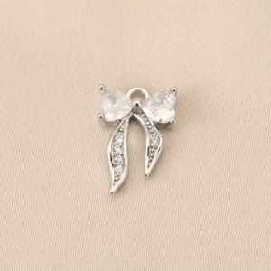 TEMU 6개 빈티지 로맨틱 지르코니아 펜던트 매력, DIY 주얼리 만들기 용품, 구리 나비 매듭 펜던트 목걸이 귀걸이, 예술 공예 및 봉제 액세서리