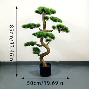 TEMU 1개 리얼리스틱 인조 박스우드 대형 플라스틱 분재, 거실·욕실·사무실 장식용 - 어버이날, 아버지의 날, 졸업 시즌 선물로 완벽한 선택