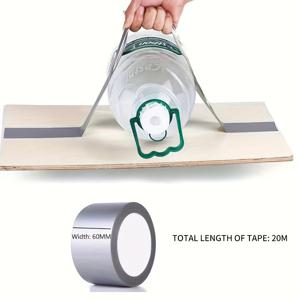 TEMU 초강력 방수 덕트 테이프 - 벽, 플라스틱, 유리, 목재 및 금속용 다용도 은회색 접착제 - DIY 홈 데코 및 사무실 사용에 이상적, 10/20m 롤
