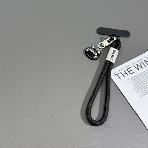 TEMU 고양이와 소금구이 작은 펜던트 꼬임 로프 짧은 휴대폰 스트랩 클립 가방 펜던트|핸드폰스트랩