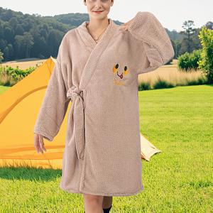 TEMU 파인애플 목욕 가운, 크리스마스 선물, 착용 가능한 코랄 플리스 두꺼운 부드러운 흡수 홈 호텔 가운, 야외 캠핑 타월|샤워가운