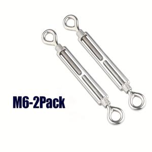 TEMU 2 팩 아이 앤 아이 턴버클 케이블 와이어 로프 텐션 헤비 듀티 스테인리스 스틸 턴버클 선 셰이드, 실외 매달기