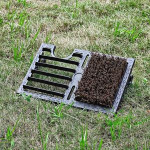 TEMU 빈티지 산업 스타일 주철 신발 긁는 도구와 긁기 칼날 - 정원 야외 다용도 청소 도구 먼지/모래/눈 제거에 적합 조립 필요 없음 내구성 있는 디자인 농부, 건설 노동자 및 야외 애호가를 위한 실용적인 선물