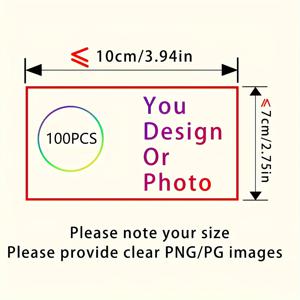 TEMU 30/50/100개 맞춤형 열전달 비닐 스티커, 개인화 디자인 또는 로고, A급 세탁 가능 데칼 - 티셔츠, 백팩, 베개, 장식 패치, 야구 모자 등에 사용