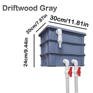 TEMU 삼중 작용 수족관 순환 필터 - 산소 공급 및 정화 기능이 있는 연못 물방울 여과 시스템, 전기/배터리 불필요한 스마트 생물 문화 디자인, 어항 및 수생 생명용