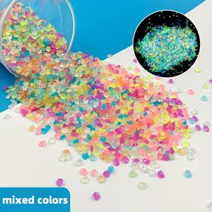 TEMU 10000개/5000개 발광 레진 모래, 3-5mm 다육식물용 야광 스톤, 수족관, 분재, 정원 장식, 미니어처 풍경 및 길 조각