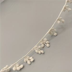 TEMU 2야드 물에 녹는 자수 꽃무늬 레이스 트림과 태슬 프린지 - 3cm 폭 흰색 패브릭 트림, DIY 의류용, 커튼 및 홈 데코 & 공예 재료, 레이스 트림, 옷 장식, 우아한 자수, 반투명 원단, 정교한 자수