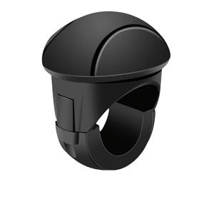 TEMU 블랙 실리콘 자동차 스티어링 휠 파워 스피너 - 한 손으로 작동, 노동 절약 드라이브 볼, 스티어링 강화 스피너, 인간공학적 그립, 부드러운 작동, 스티어링 액세서리