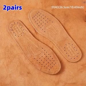 TEMU 4pcs (2 쌍) 가죽 인솔, 방습, 통기성, 방향제 디자인, 여름 편안함을 위한 필수품, 남성용 방향제 신발, 비즈니스 공식 의류, 그녀의 날 졸업 시즌 새로운 졸업생의 발 관리, 편안한 충격 흡수, 재사용 가능한 캐주얼 신발, 습기 흡수, 사무실 통근에 이상적