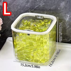 TEMU 1개/세트 욕실 다기능 정리 및 보관 용기, 세탁 젤 캡슐 컨테이너, 내구성 있는 플라스틱 세제 박스 뚜껑 포함 방진 방수 보관함, 세탁 비즈, 향기 제품 및 건조 시트 보관용, 홈 멀티펑셔널 목걸이 팔찌 머리끈 보석류 정리 상자, 세탁실 및 가정용 보관에 적합 - 보석류 디스플레이 및 포장 용품|목걸이|팔찌|수납정리함