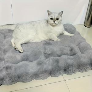 TEMU 사계절용 펫 매트 고양이 쿠션 의자 패드 침대 등반 프레임 따뜻한 수면 강아지 담요 캡슐 애완동물 담요