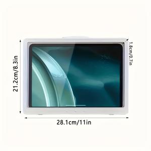 TEMU 방수 안티포그 욕실 샤워 태블릿 홀더 - 드릴 없는 벽걸이, 터치스크린 호환, 스피드폰 & 태블릿용 방습 디자인 - 실내/야외 사용 가능, 핸즈프리 시청, 현대적인 주최자, 안전한 고정, 벽부착 스탠드, 모던 홈