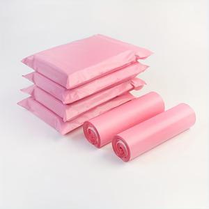 TEMU 200개 핑크색 자체 접착 봉투 - 방수, 두꺼운 로지스틱 가방, 하트 디자인, 소규모 사업 포장 및 배송에 적합, 발렌타인데이, 결혼식, 크리스마스, 추수감사절에 완벽