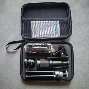 TEMU 에이펠 22X 장거리 폰 카메라 렌즈, 고화질 광각 + 매크로 렌즈, 야외 캠핑 및 하이킹용 삼각대 포함 텔레포토 렌즈, 아이폰 및 등 스마트폰 호환 촬영 렌즈 키트