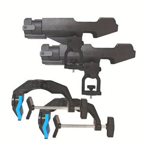 TEMU 헤비듀티 낚시대 홀더 - 미끄럼 방지 그립, 업그레이드된 보트 로드 마운트, 듀얼-V 디자인 & 확장 클램프, 원형/사각 튜브 호환 가능 - 남성 선물 추천 (아버지의 날, 크리스마스, 발렌타인데이) - 보트 낚시에 안전한 낚시대 고정, 튼튼한 V자형 클램프