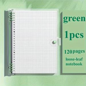 TEMU 120페이지 A5 그리드 노트북, 찢어진 페이지 & 분리형 스파이럴 바인딩 PVC 커버 - 미니멀 음악 디자인, 교체 가능한 코어 포함, 사무용, 일기 및 스케치용 - 완벽한 선물 선택, 작업용 노트북, 현대적인 저널링, 튼튼한 구조, 고품질 종이, 창의적 작가용