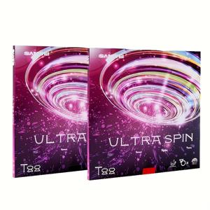 TEMU Sanwei T88-III 2pcs 테니스 라바, 반착착성 탄성 패들 그립 (검정 + 빨간색)