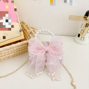 TEMU 여성용 핑크 숄더백 - 우아한 크로스바디 파티 클러치, 내구성 있는 폴리에스터 핸드백 (웨딩, 정장 행사, 일상 사용), 고급 여름 가방, 여성 액세서리, 반짝이는 마감, 패셔너블 클러치, 스타일리시한 여성용