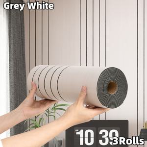 TEMU 1/2/3롤 자체 접착식 필앤스틱 3D 벽지 - 헤비듀티 XPE 텍스처 우드 그레인 플랭크, 4mm 두께 페인트 가능 DIY/벽/천장 패널, 곡면 및 파티션용, 쉬운 설치 (접착제 불필요) - 모던 우드 패널링