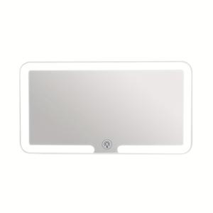 TEMU LED 자동차 메이크업 거울 조명 포함 - USB 충전식, 밝기 조절 가능, 이동 중 빠른 터치업을 위한 분리형 디자인, 모든 차량에 적합, 광택 마감, 승객 측 내부용 이상적, 자동차 미러 액세서리, 자동차 내부 액세서리 | 현대적인 자동차 액세서리 | USB 충전식 거울, 자동차 메이크업 거울, 자동차 메이크업 거울과 조명