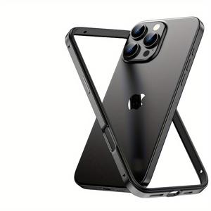 TEMU 휴대폰의 질감과 감각을 가치할 수 있는 초경량 해마 버클 폰 케이스입니다. 알루미늄 합금 사이드 스트립과 다양한 모델과 호환됩니다(16 Pro Max, 15 Pro Max, 14 Pro Max, 13 Pro Max, 12 Pro Max, 16, 15, 14, 13 모델 포함)으로 진정한 베어메탈 경험을 제공합니다