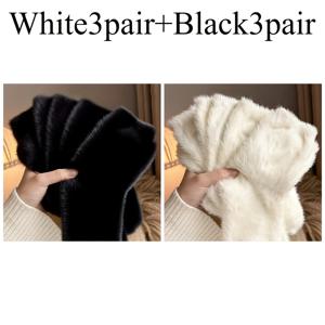 TEMU 12켤레 여성용 슈퍼 소프트 플러시 양말 - 중간 길이 따뜻함, 단색, 손세탁 전용, 가을/겨울용 편안하고 포근한 양말, 야외 활동에 완벽, 겨울 양말, 플러시 양말, 부드러운 양말