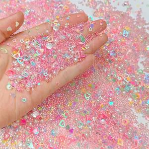 TEMU 50g 에폭시 레진 필러 - 하트 모양 글리터 레진 조각, 무지개 반짝이는 마감, DIY 공예용 플라스틱 레진 액체 몰드 필러, 네일 아트, 홈 데코, 창의적인 프로젝트, 전기 불필요, 레진 공예 용품, 내구성 있는 공예 재료