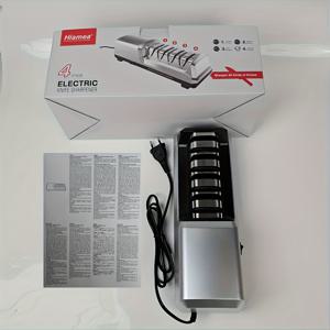 TEMU 8단계 전기 숫돌, 연마재 & 정밀 각도 가이드 - 8단계 연마 시스템이 적용된 헤비 듀티 전문가용 숫돌|전동채칼