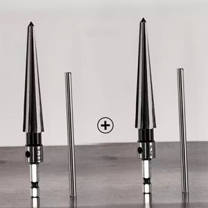 TEMU 4개 세트 테이퍼드 홀 오프너/드릴 비트 세트 - 초경질 소재, 목공 및 금속 작업에 이상적, 정밀 드릴링 및 조각, 목공 도구|테이퍼드 디자인|내구성 있는 구조, 목공 도구 및 액세서리, 메탈용 리머 도구, 저렴한 도구, 테이퍼드 리머, 아거 드릴 비트, 지상 구멍 드릴, 지상 드릴, 드릴을 위한 리머 도구, 드릴 비트