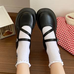 TEMU 여성용 스타일리시 블랙 인조 커버 로퍼 - 라운드 토, 슬립온 모카신, 두꺼운 굽, 캐주얼 올시즌 신발, 편안한 패브릭 안감, 내구성 있는 고무 밑창, 여성용 신발, 로퍼 여성용, 여성용 로퍼, 여성용 로퍼, 여성용 로퍼, 여성용 로퍼|단화