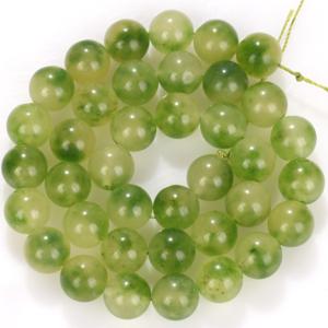 TEMU 1줄 ASVRAI U 천연 페리도트 칼세도니 스톤 비즈 6/8/10/12mm 라운드 그린 보석 DIY 주얼리 만들기용 - 16인치 대량 루즈 비즈 목걸이, 팔찌, 귀걸이 제작용 (텀블링 없음/쉬운 스트링)
