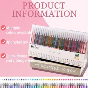 TEMU 60개의 반짝이는 글리터 펜! 60개의 생생한 크리스마스 글리터 젤 펜, 아티스트와 휴일 선물로 완벽합니다 - 색상의 변하는 잉크, 다이어리, 메모, 휴식에 적합합니다. 최고의 창의적인 선물!, 크리스마스에 최고!