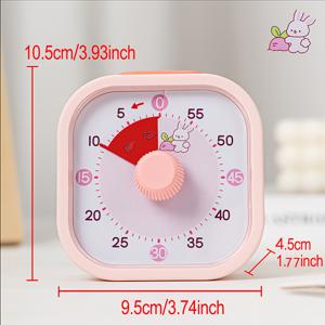 TEMU 아침 메이크업, 양치질 시각 타이머, 60분 카운트다운 시간 확인, 무소음 작동, 원버튼 알람시계, 교실 학습, 피트니스, 요리, 캠핑, 노인 및 학생 모두 쉽게 사용 가능