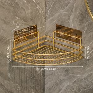 TEMU 욕실용 코너 선반, 화장품, 제품, 치약을 보관할 수 있는 충분한 공간입니다.