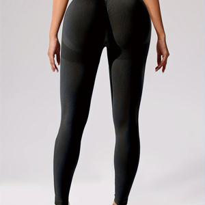 TEMU 여성용 하이웨이스트 복부 컨트롤 힙업 짐 타이츠 - 스마일링 페이스 아웃라인 무봉제 요가 레깅스, 힙업 풀 레그 운동 팬츠, 비침 방지 불투명 트레이닝 & 캐주얼 웨어 (세탁기 사용 가능)