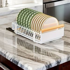 TEMU 드릴링 없는 싱크대 정리함 - 탈착식 배수 트레이가 있는 헤비듀티 조절형 서랍장, 주방/욕실/세탁실용 공간 절약 캐비닛 정리함, 쉬운 설치, 블랙, 내구성 강한 카본 스틸 소재