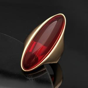 TEMU 고급 패션 여성용 레드 합성 보석 반지, 금도금 우아한 레드 인조 여성 반지, 일상 착용 반지,휴가 패션,스타일리시 링,고품질 도금, 링,패션 링,패셔니스타 액세서리