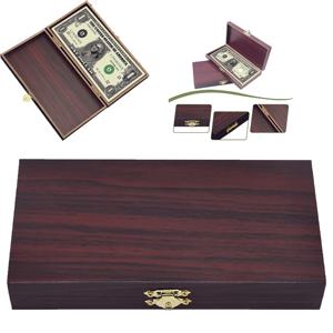 TEMU 목재 현금 보관 상자 도구 세트 선물 상자, 비전기식, 현금 보관을 위한 잠금 장치가 있는 현금 보관 상자 포함