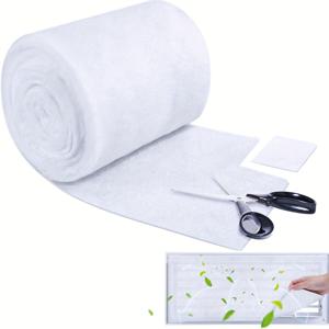 TEMU 1개 설치 및 절단이 쉬운 에어컨 벤트 필터, 흰색 방진 디자인, HVAC, 에어컨, RV, 모바일 홈 바닥 환기구, 공기 청정기, 선풍기에 적합 - 공기 정화기 필터와 호환 가능 - 필요에 따라 자를 수 있는 교체용 필터 재료 키트