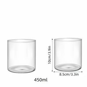 TEMU 2개 고성능 보로실리케이트 유리 꽃병 - 원형 입구로 완벽한 수경식 식물 육성, 초록 식물 및 꽃에 이상적, 다용도 테이블 장식, 수경식 꽃병 | 현대식 테이블 장식 | 내구성 있는 유리