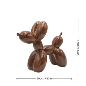 TEMU 모던 풍선 강아지 조각상 - 우아한 홈 데코 스태츄, 전기 불필요, 거실, 결혼식, 할로윈, 크리스마스, 발렌타인데이, 생일 파티 장식용 - 유럽 및 미국 스타일 동물 피규어, 강아지 장식, 장식, 예술적인 디자인, 섬세한 장인 정신, 장식 피규어, 인테리어 , 웨딩 장식, 수제 피규어, 선물 쇼핑객