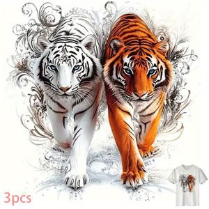 TEMU 3개 열전사 데칼 - 커팅 및 완벽한 부착이 가능한 고화질 패턴 - 백팩, 쿠션, 바지, 소파 커버에 적합한 재료로 제작, 간편한 작동, 초보자 친화적, 높은 경도, 찢김 방지