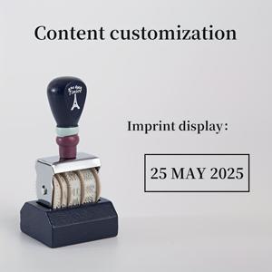 TEMU 빈티지 날짜 스탬프, 조절 가능한 시간 스탬프, 플래너용 필수적인 날짜 및 시간 스탬프, 시간 기록 스탬프.