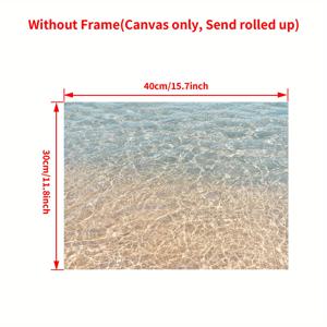 TEMU 하와이 마우이 해안 해변 캔버스 프린트 - 생동감 있는 바다 파도와 모래 해변 벽화, 프레임 없는 아크릴 포스터, 거실, 침실, 사무실, 또는 욕실 장식, 완벽한 선물 아이디어, 해변 테마 장식