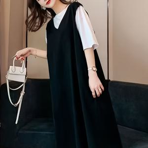 TEMU 플러스 사이즈 여름용 300파운드 오버사이즈 복부 커버 긴팔 탑, 루즈핏 신상 모델 240