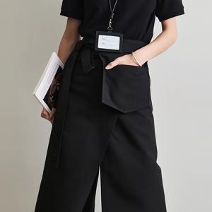 TEMU 여성용 셰프 앞치마 반바지 - 블랙 논스트레치 주방 작업 바지, 조절 가능한 허리밴드, 전문 요리, 웨이터, 카페, 베이커리용 - 쉬운 세탁 가능 작업복, 레스토랑 복장, 캐주얼 워크웨어, 튼튼한 구조