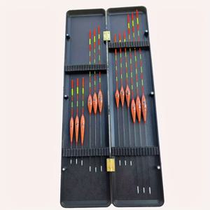 TEMU 12개 고품질 낚시 플로트 세트 - 내구성 ABS 보관함 포함, 다양한 사이즈, 얕은 물 및 민물낚시에 적합한 고가시성 나노 플로트