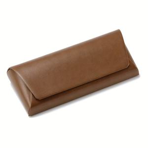 TEMU 남성용 1pc 빈티지 레트로 인조 가죽 안경 케이스 - 스타일리시한 보호 안경 홀더, 녹색 뚜껑, 내구성 및 휴대용 디자인, 안경 및 접착 렌즈에 완벽함, 안경 케이스