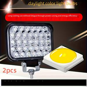 TEMU 2개 세트 4인치 LED 자동차 조명 - 초밝은 컬러, 내구성 및 에너지 효율 높음, 모든 차량에 적합, 배터리 없는 장시간 사용 가능, 슬림한 디자인, 고품질 전구, 공간 절약형